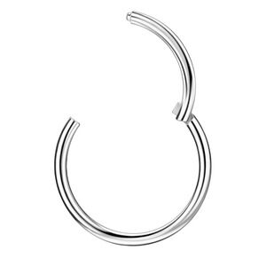 N35/1pc Surgical Steel Piercing Ring for Nose Septum Cartilage Helix 5mm / 6mm